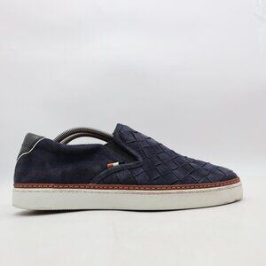 Allen Edmonds Alpha Men's US Size 10.5 D Navy Suede Suede Woven Slip-on Sneakers